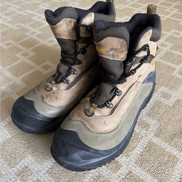 L.L. Bean TEK2.5 Waterproof Insulated Winter Snow Boots Outdoor Hiking Brown 11 - Picture 12 of 13
